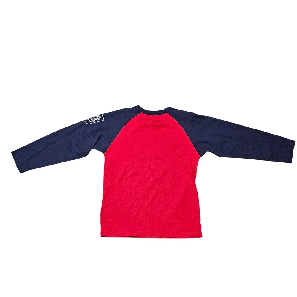 OshKosh‎ Bgosh Boys Red Navy Blue Hot Truck Raglan Long Sleeve Shirt Size 6 NEW